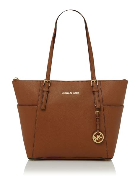 michael kors cream and brown bag|Michael Kors handbag tote.